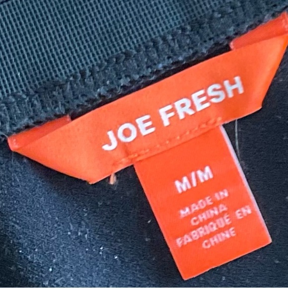 JOE FRESH, size medium, midi bias silky skirt, black - Picture 3 of 4